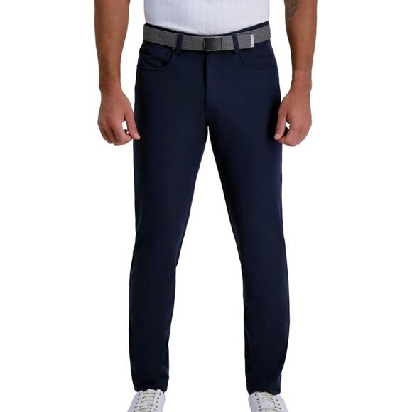 Haggar Men's The Active Series Everyday Pant, Dark Indigo Blue, 30x32 - Picture 1 of 4